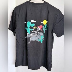 Taco Tuesday Black Skeleton Desert  Short Sleeve T-shirt men medium